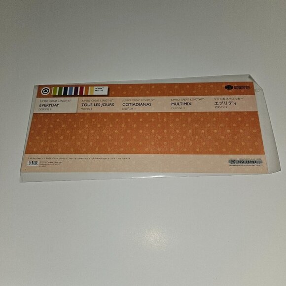 NEW Creative Memories Jumbo Great Lengths Everyday Designs Sticker Sheet Circles - Picture 1 of 4